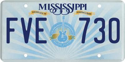 MS license plate FVE730