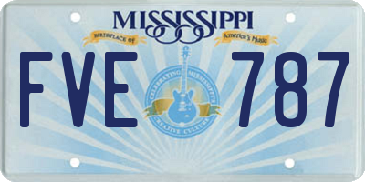MS license plate FVE787