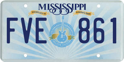 MS license plate FVE861