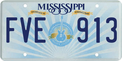 MS license plate FVE913