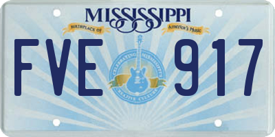 MS license plate FVE917