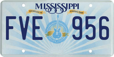 MS license plate FVE956
