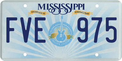 MS license plate FVE975
