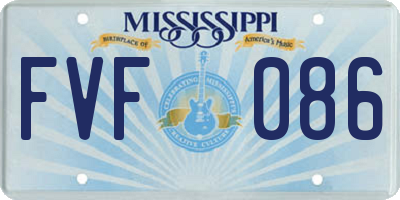 MS license plate FVF086