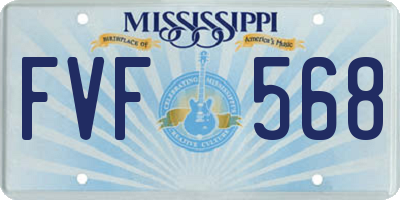 MS license plate FVF568