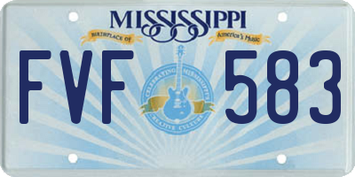 MS license plate FVF583