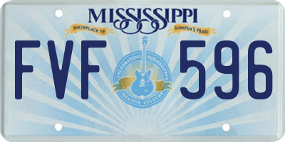 MS license plate FVF596