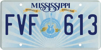 MS license plate FVF613