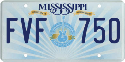 MS license plate FVF750