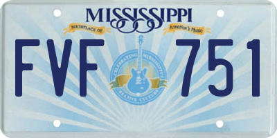 MS license plate FVF751