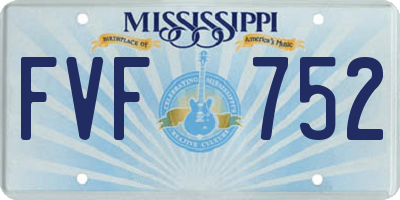 MS license plate FVF752