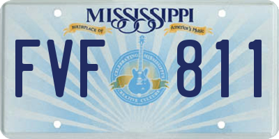 MS license plate FVF811