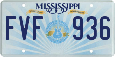 MS license plate FVF936