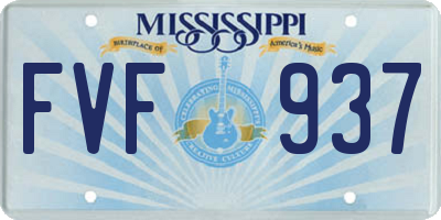 MS license plate FVF937