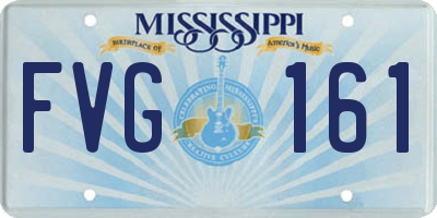 MS license plate FVG161