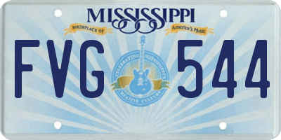 MS license plate FVG544