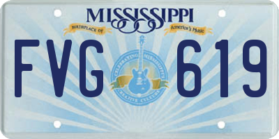 MS license plate FVG619