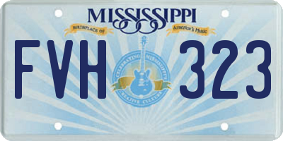 MS license plate FVH323