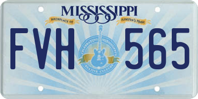 MS license plate FVH565
