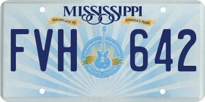 MS license plate FVH642