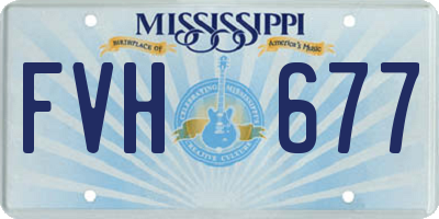 MS license plate FVH677