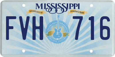 MS license plate FVH716