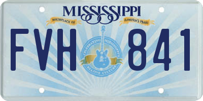 MS license plate FVH841