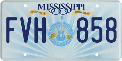 MS license plate FVH858