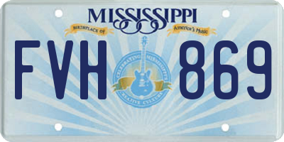 MS license plate FVH869