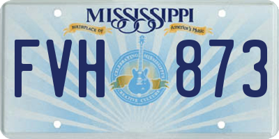 MS license plate FVH873