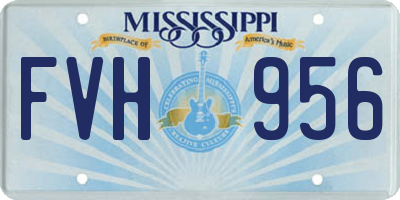 MS license plate FVH956