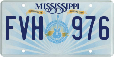 MS license plate FVH976