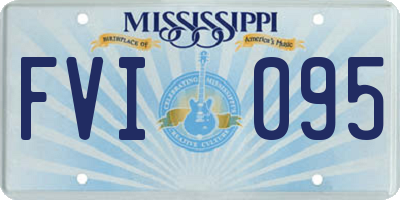 MS license plate FVI095