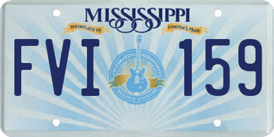 MS license plate FVI159