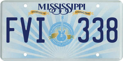 MS license plate FVI338