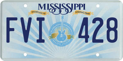 MS license plate FVI428