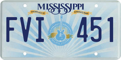 MS license plate FVI451