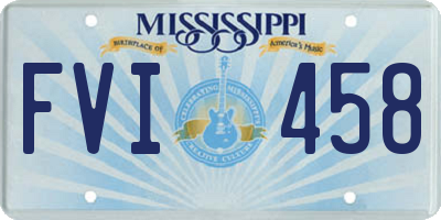 MS license plate FVI458