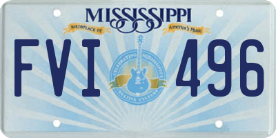 MS license plate FVI496