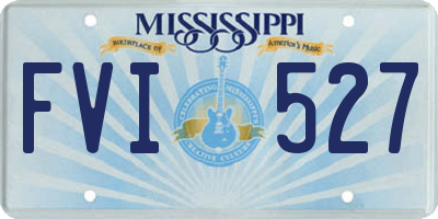 MS license plate FVI527