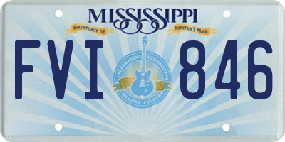 MS license plate FVI846