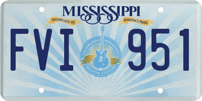 MS license plate FVI951