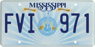 MS license plate FVI971