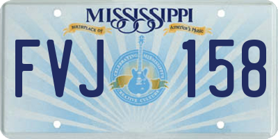 MS license plate FVJ158