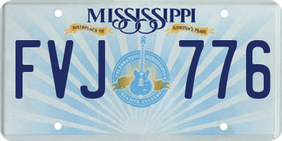 MS license plate FVJ776