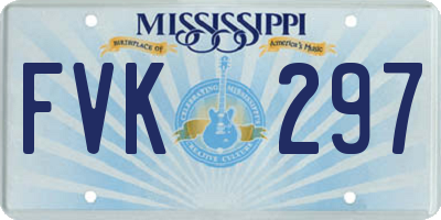 MS license plate FVK297