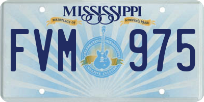 MS license plate FVM975