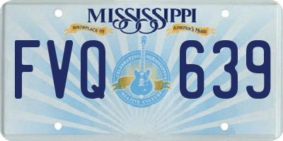 MS license plate FVQ639