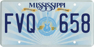 MS license plate FVQ658