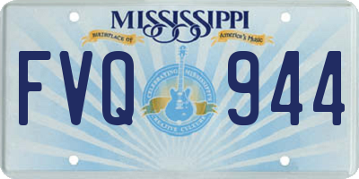 MS license plate FVQ944